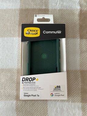 NEW OtterBox Commuter Series Drop+ Case for Google Pixel 7a - Teal Green